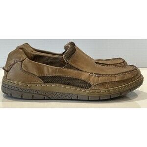 Sperry Top Sider Shoes Men's 10 Tan Moc Toe Comfort Slip On Loafers